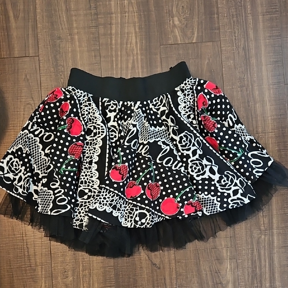 Hell Bunny Black And White Tulle skirt